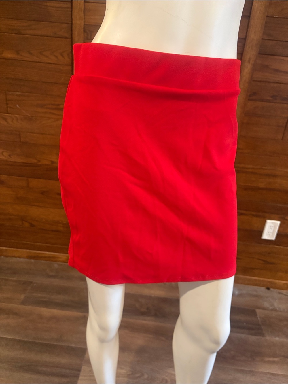 Urban Heritage Vibrant Red Mini Skirt